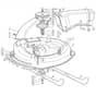 RM1228 - 2010 - 2T0110233/M10 - Mountfield Ride On Mower 72cm Deck Diagram