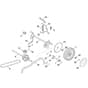 Stihl RM443.1 T - Rear Axle, Height Adjustment - Parts Diagram