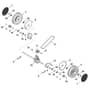 Stihl RM4.1 RT - Front Axle, Gear Box - Parts Diagram