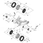 Stihl RMA7.0 RV - Front Height Adjustment, Front Wheel - Parts Diagram