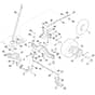 Stihl RT4097.1 SX - Steering, Front Wheel - Parts Diagram