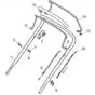 S511 PD - 2010-2011 - 299532043/M10 - Mountfield Rotary Mower Upper Handle Diagram