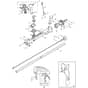 SB 40 - 2001-2009 - 19-4629-13 - Stiga Brushcutter Handle Transmission Diagram