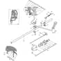 SB 44 DX - 2009 - 281821002/08 - Stiga Brushcutter Handle Transmission Diagram