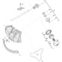SBC 643 KD - 2014-2019 - 288321012/14 - Stiga Brushcutter Gear Case Diagram