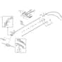 SBC 646 F - 2021-2022 - 283423008/ST1 - Stiga Brushcutter Handle Transmission Diagram