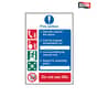 Scan Fire Action Procedure - PVC 200 x 300mm - ONLY 4 LEFT