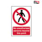 Scan No Unauthorised Persons Beyond This Point - PVC 400 x 600mm - 4053