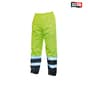 Hi-Vis Motorway Trouser Yellow Black - L (40in) by Scan