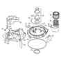 Genuine Stihl SE122 E / C - Motor Housing, Electric motor, Filter