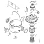 Genuine Stihl SE62 / C - Electric Motor, Filter, Container