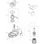 Stihl SEA60.0 L - Motor Housing, Electric Motor, Filter - Parts Diagram
