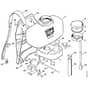 Stihl SG17 - Container With Tank, Backplate - Parts Diagram