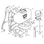 Genuine Stihl SG17 / E - Container with tank, Backplate