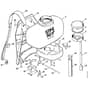 Stihl SG17 L - Container With Tank, Backplate - Parts Diagram