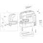 Makita SK105GD - Cordless Green Crss Line Laser - Power Tool Diagram