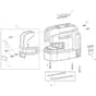 Makita SK106D - Crdlss Red 4P Cross Line Laser - Power Tool Diagram