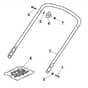 SP184 - 2010-2013 - 299274643/SF - Mountfield Rotary Mower Lower Handle Diagram