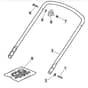 SP185 - 2015-2019 - 299264623/SF - Mountfield Rotary Mower Lower Handle Diagram