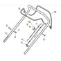 SP185 - 2017-2019 - 299264623/WX - Mountfield Rotary Mower Upper Handle Diagram