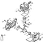 Genuine Stihl SP200 / A - Crankcase, Cylinder