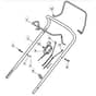 SP414 - 2011-2013 - 297412143/BQ - Mountfield Rotary Mower Upper Handle Diagram
