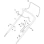 SP41 - 2021-2023 - 297412043/M21 - Mountfield Rotary Mower Upper Handle Diagram