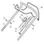SP425 - 2012-2013 - 295432038/M12 - Mountfield Rotary Mower Upper Handle Diagram
