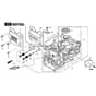 SP425 - 2015-2019 - 295432038/M15 - Mountfield Rotary Mower Cylinder Barrel Diagram