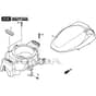 SP425 - 2020-2021 - 2L0432038/M19 - Mountfield Rotary Mower Fan Cover Diagram