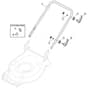 SP425 - 2020-2021 - 2L0432038/M19 - Mountfield Rotary Mower Lower Handle Diagram