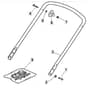 SP454 - 2010-2013 - 299274643/BQ - Mountfield Rotary Mower Lower Handle Diagram