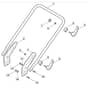 SP465 - 2010 - 299482338/M10 - Mountfield Rotary Mower Lower Handle Diagram