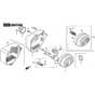 SP465 - 2015 - 299482338/M15 - Mountfield Rotary Mower Exhaust Muffler Diagram