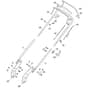 SP465 R - 2012-2013 - 299489038/M12 - Mountfield Rotary Mower Upper Handle Diagram