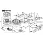 SP465 R - 2015-2018 - 299489038/M15 - Mountfield Rotary Mower Flywheel GCV160A0 S4 LE SD Diagram