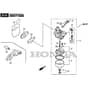SP465 R - 2019-2021 - 299489038/M19 - Mountfield Rotary Mower Carburettor Diagram