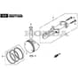 SP465 R - 2019-2021 - 299489038/M19 - Mountfield Rotary Mower Piston Diagram