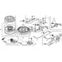 SP46 H - 2016-2017 - 295496038/SF - Mountfield Rotary Mower Flywheel GCV160A0 S4 LE SD Diagram