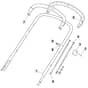 SP470 - 2007 - 299274628/BQ - Mountfield Rotary Mower Upper Handle Diagram