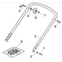 SP470 ES - 2006 - 299324728/BQ - Mountfield Rotary Mower Lower Handle Diagram