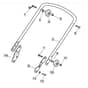 SP474 - 2010 - 299284648/BQ - Mountfield Rotary Mower Lower Handle Diagram