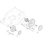 SP485 HW V - 2022 - 294507833/M22 - Mountfield Rotary Mower Wheels Diagram