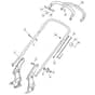 SP504 - 2009 - 290502043/UM9 - Mountfield Rotary Mower Upper Handle Diagram