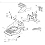 SP505 - 2011-2013 - 292502038/M11 - Mountfield Rotary Mower Deck Diagram