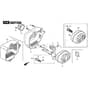 SP505R V - 2016-2018 - 294519038/M16 - Mountfield Rotary Mower Exhaust Muffler Diagram