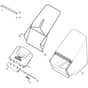 SP505R V - 2019-2021 - 294519038/M19 - Mountfield Rotary Mower Grass Bag Diagram