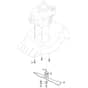 SP533 ES - 2012-2017 - 295546548/BQ - Mountfield Rotary Mower Blade Diagram