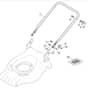 SP533 ES - 2012-2017 - 295546548/BQ - Mountfield Rotary Mower Lower Handle Diagram