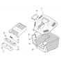 SP535 - 2006-2009 - 290532038/BQ - Mountfield Rotary Mower Grass Bag Diagram